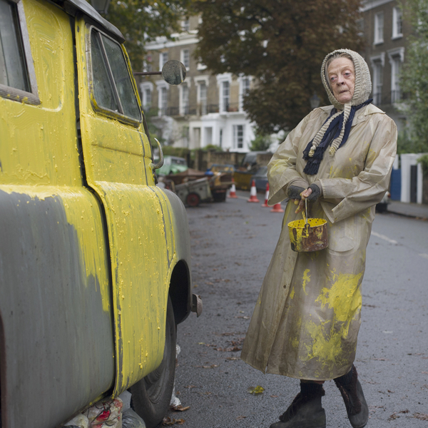 The Lady In The Van Watershed   Ladyandthevan Yellow Paint 