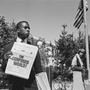 A black and white photograph by Ernest Cole