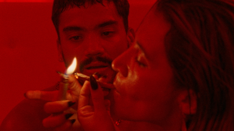 A still from the film Motel Destino