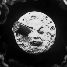 A still from the film A Trip to the Moon