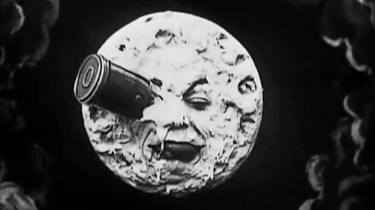 A still from the film A Trip to the Moon