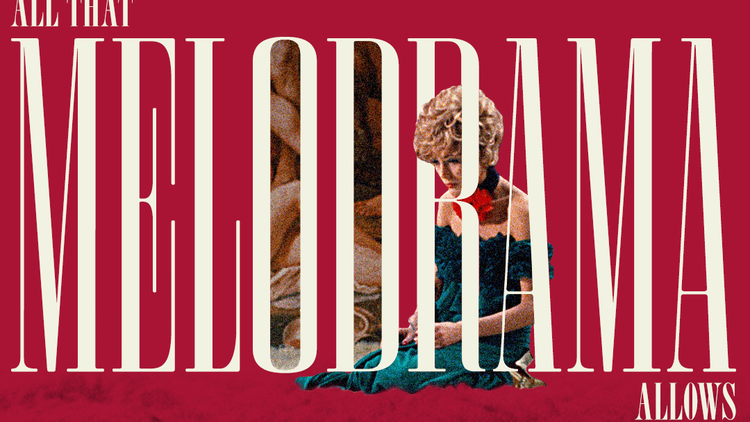 Movie poster for "All That Melodrama Allows," with text detailing the season runs from October to December.