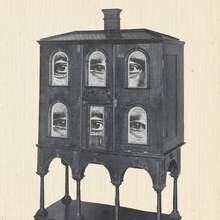 Promotional poster for “If These Walls Could Talk,” a film series on homes haunted by memories, showing a house with eyes, February Sundays.