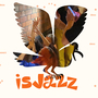 A dynamic collage features a silhouetted bird shape overlaying a vibrant scene. People raise their hands and use phones near a brick wall. Orange text reads "is Jazz" with decorative elements scattered in the background. The mood is lively and energetic.