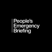 An image of text saying People's Emergency Briefing