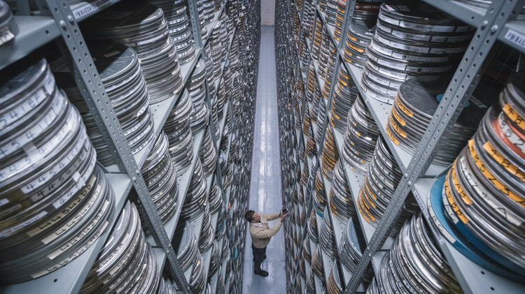 BFI National Archive Conservation Centre Film Vault