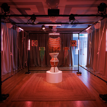 An image of the exhibition The Knot Makers in situ. 