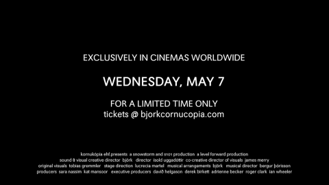 Trailer for Björk: Cornucopia