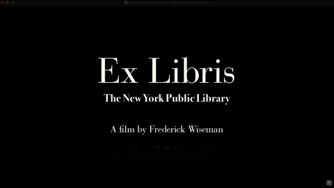 Trailer for Ex Libris: The New York Public Library